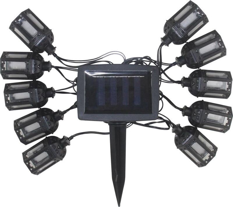 Solárna reťaz z lampášov – 10x LED, 1,8 + 2 m