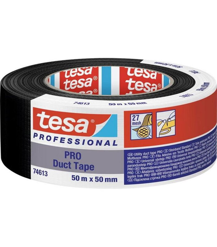 Páska tesa PRO Duct tape, 50 mm, L-50 m, textilná, čierna