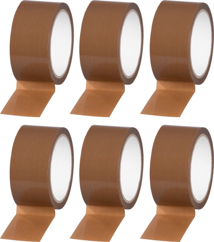 Baliaca páska 48 mm x 50 m, hnedá (6 ks) Baliaca páska 48 mm x 50 m, hnedá (6 ks)