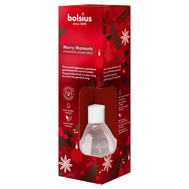 Difúzer Bolsius True Glow, 60ml, jablko/škorica Difúzer Bolsius True Glow, 60ml, jablko/škorica