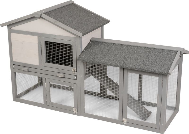 Králikáreň Strend Pro, so strechou, 147x54x85 cm