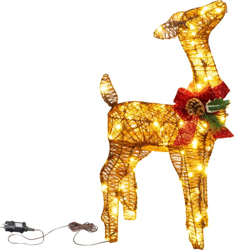 Dekorácia MagicHome Vianoce, jeleň, kov, 80xLED teplá biela, 0.6 m Dekorácia MagicHome Vianoce, jeleň, kov, 80xLED teplá biela, 0.6 m