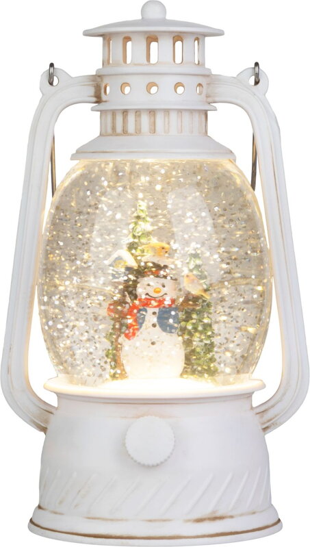 Vianočný lampáš Snehuliak, 12×10×20,5 cm, 1× LED, 3×AA Vianočný lampáš Snehuliak, 12×10×20,5 cm, 1× LED, 3×AA