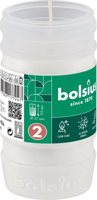 Náplň do kahanca Bolsius Gravelight RP2, 45 h, 57x110 mm, parafín Náplň do kahanca Bolsius Gravelight RP2, 45 h, 57x110 mm, parafín
