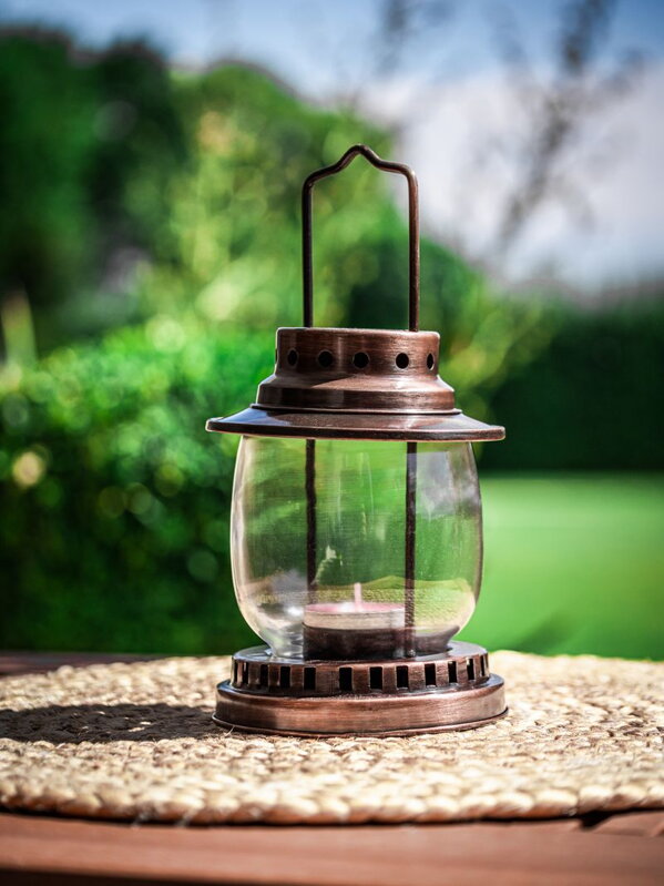 Lampáš MagicHome CL0135, 190 mm, medený, na čajovú sviečku Lampáš MagicHome CL0135, 190 mm, medený, na čajovú sviečku