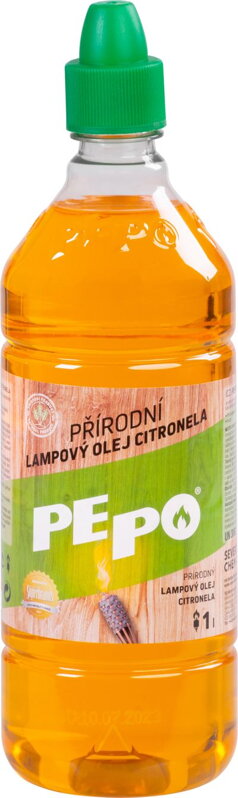 Lampový olej PE-PO, 1L, prírodný, repelentný, proti komárom, Citronella