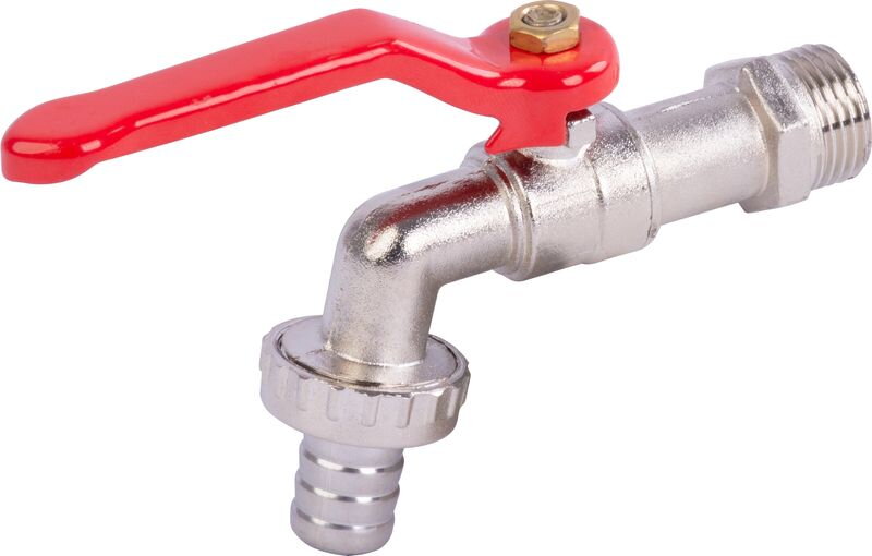 Ventil na vodu PP0911 1/2", záhradný, sivý/červený Ventil na vodu PP0911 1/2", záhradný, sivý/červený