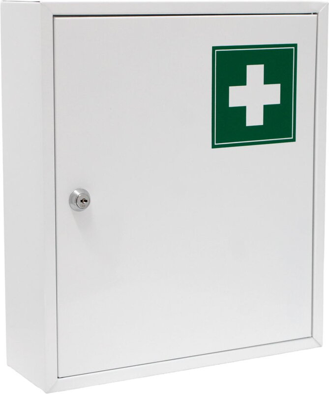 Lekárnička MEDIC, 31x10x36 cm, nástenná, kovová