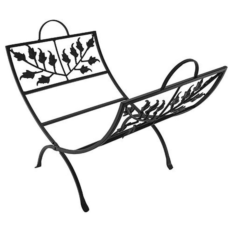 Stojan na krbové drevo Homefire LH013B, 52x35,5x45 cm, čierny