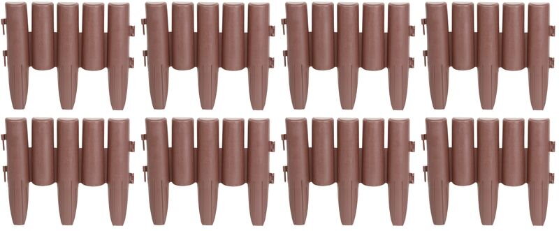 Plastová palisáda GE037, 27x24 cm, hnedá, flexi, 2,16 m Plastová palisáda GE037, 27x24 cm, hnedá, flexi, 2,16 m