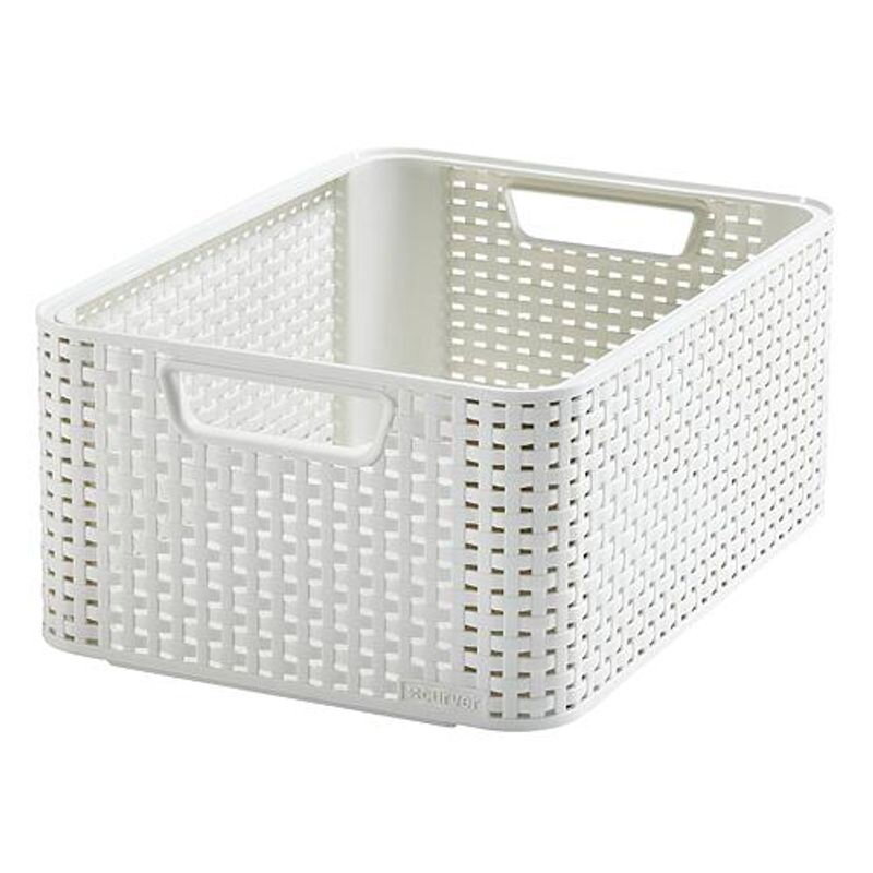 Košík Curver STYLE2 M, krémový, 38x29x17 cm