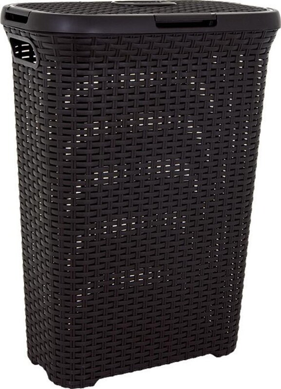 Kôš na prádlo Curver STYLE 40L, hnedý, 61x26x44 cm
