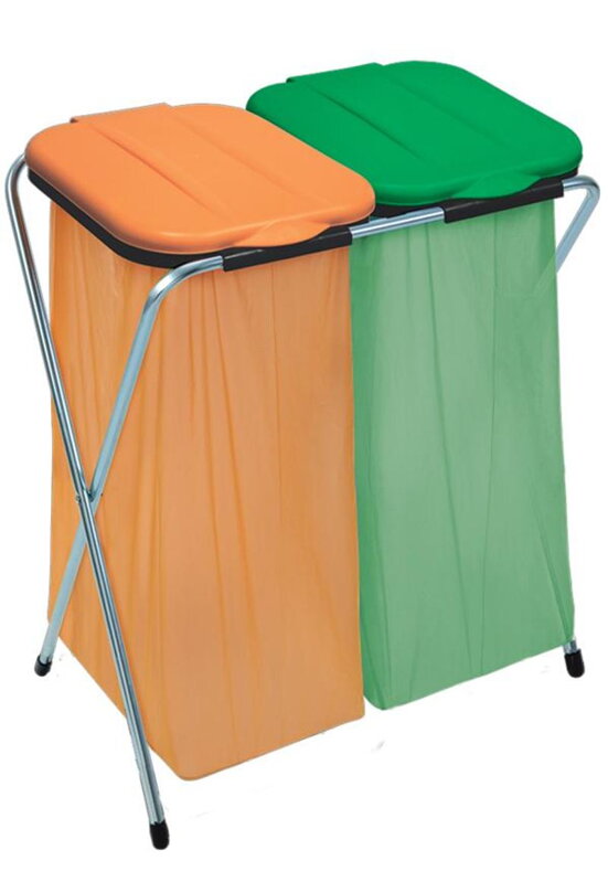 Stojan na vrecia na odpad Strend Pro Ecofix-2, Duo