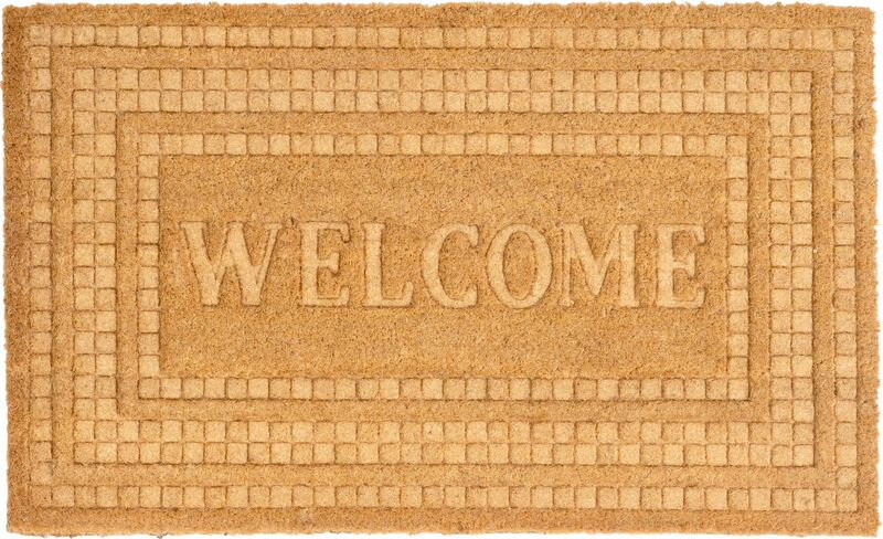 Rohožka MagicHome, pred dvere, Welcome, plast, 45x75 cm