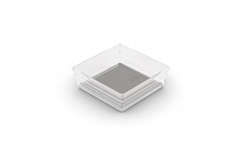 Organizér do zásuvky Curver SISTEMO 6, priesvitný/sivý, 15×15×5 cm Organizér do zásuvky Curver SISTEMO 6, priesvitný/sivý, 15×15×5 cm