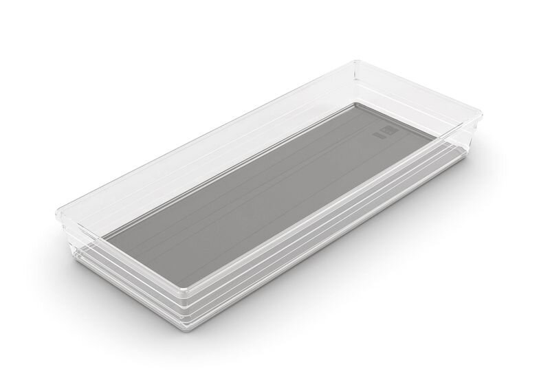Organizér do zásuvky Curver SISTEMO 8, priesvitný/sivý, 15×37,5×5 cm Organizér do zásuvky Curver SISTEMO 8, priesvitný/sivý, 15×37,5×5 cm