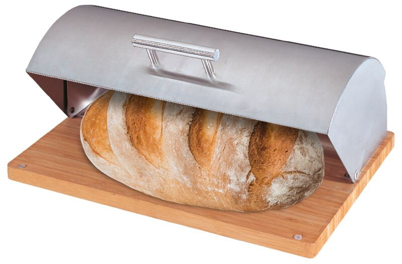 Chlebník MagicHome Easyhome BB-100, rubber wood 39x28x16 cm Chlebník MagicHome Easyhome BB-100, rubber wood 39x28x16 cm