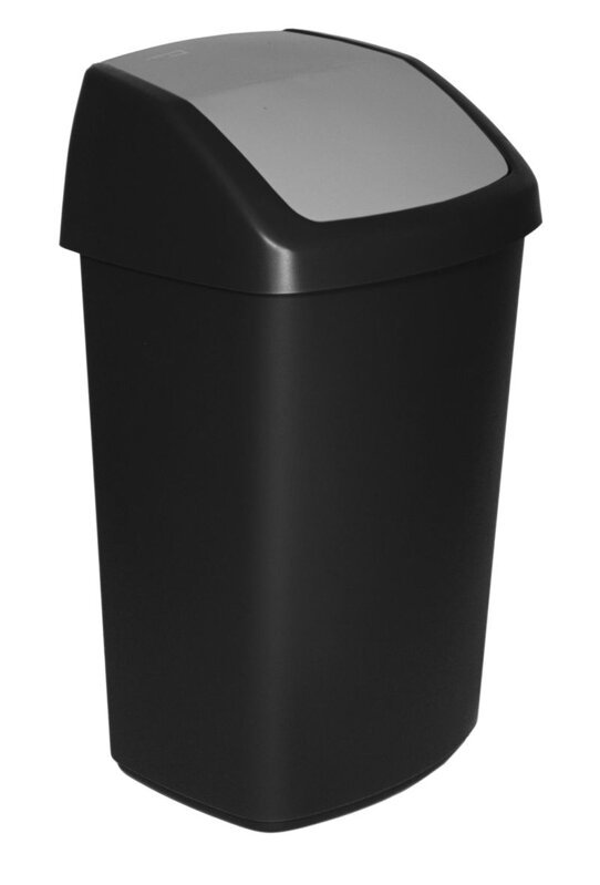 Kôš na odpadky Curver SWING BIN 50L, čierny/sivý Kôš na odpadky Curver SWING BIN 50L, čierny/sivý