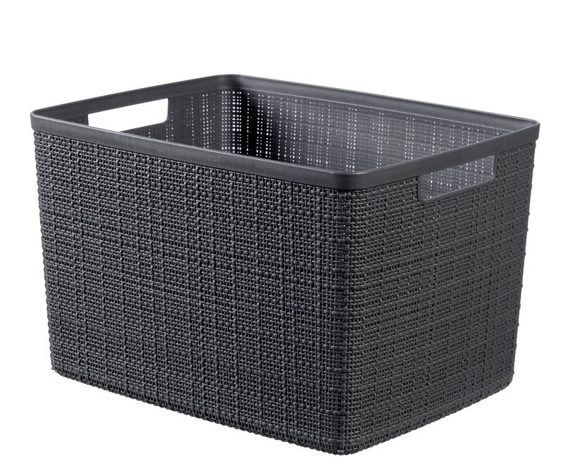 Kôš Curver JUTE L, 20 l, tmavosivý, 28×36×23 cm Kôš Curver JUTE L, 20 l, tmavosivý, 28×36×23 cm