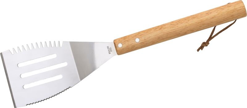 Obracač na grilovanie, nerez, s pogumovanou drevenou rúčkou, 41 cm Obracač na grilovanie, nerez, s pogumovanou drevenou rúčkou, 41 cm