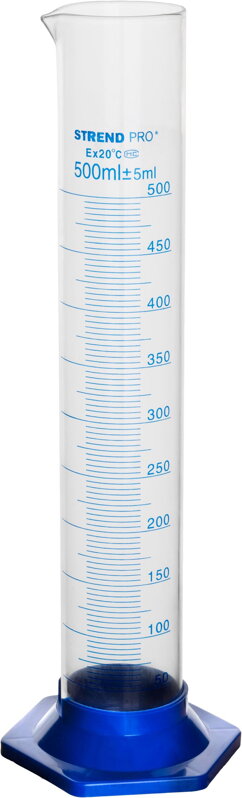 Valec Strend Pro, 500 ml – odmerný sklenený valec Valec Strend Pro, 500 ml – odmerný sklenený valec