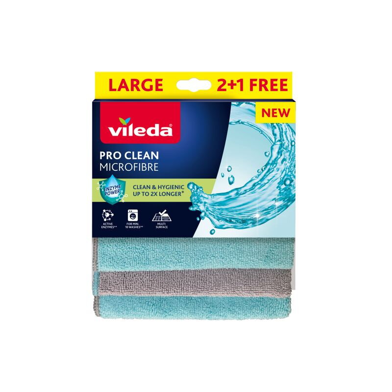 Mikrohandrička Vileda Pro Clean, bal 2+1 ks Mikrohandrička Vileda Pro Clean, bal 2+1 ks