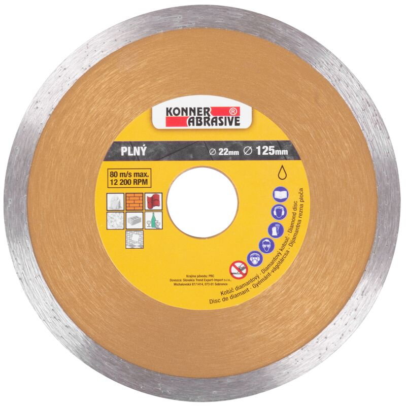 Diamantový kotúč KONNER D71001 125 mm, Full Diamantový kotúč KONNER D71001 125 mm, Full