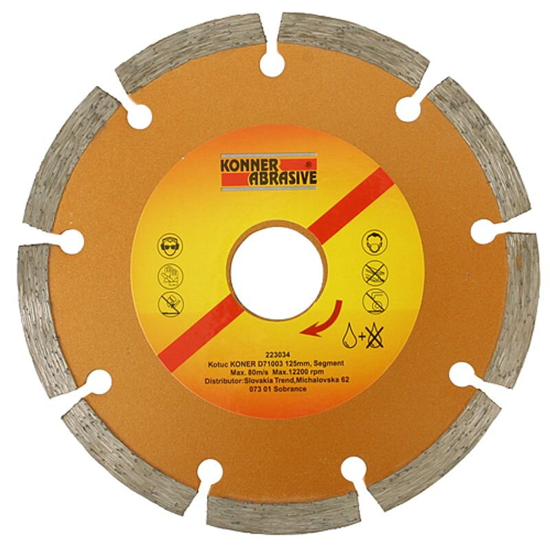 Diamantový kotúč KONNER D71003 115 mm, Segment
