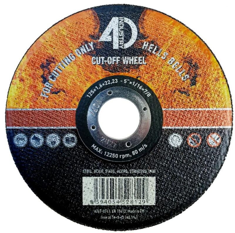 Kotúč Hells Bells 125x1.6x22.2 mm – Steel/Inox, rezný