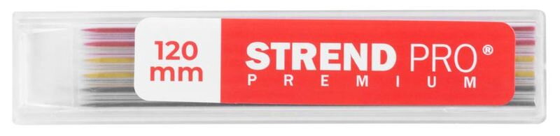 Tuha Strend Pro Premium, náhradná, pre tesársku ceruzku, značkovacia, 6 ks, farebná, 120 mm
