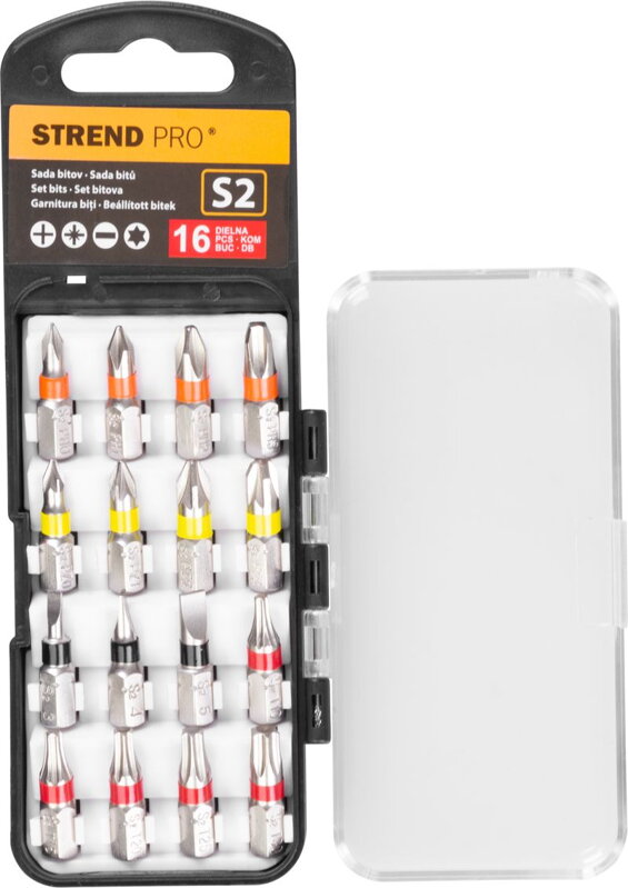 Sada bitov Strend Pro EVE-12078, 16-dielna, L-25 mm, S2 Sada bitov Strend Pro EVE-12078, 16-dielna, L-25 mm, S2