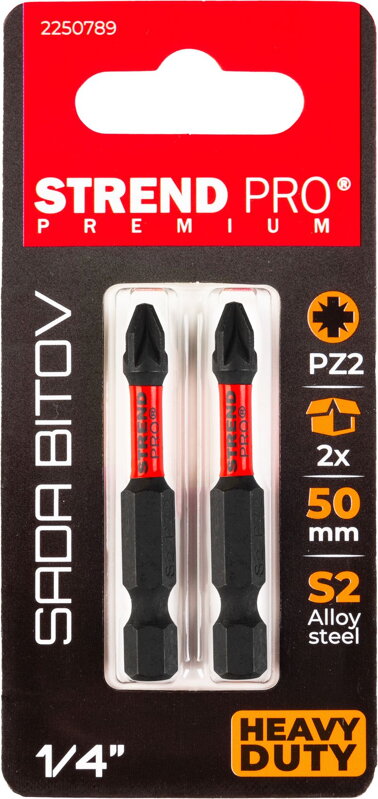 Bit Strend Pro Premium Pozidriv, PZ 2, bal. 2 ks Bit Strend Pro Premium Pozidriv, PZ 2, bal. 2 ks