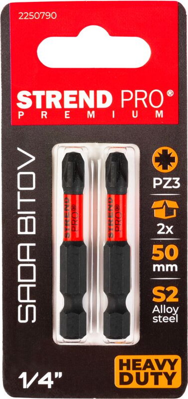 Bit Strend Pro Premium Pozidriv, PZ 3, bal. 2 ks Bit Strend Pro Premium Pozidriv, PZ 3, bal. 2 ks