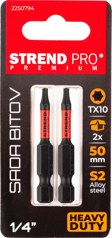 Bit Strend Pro Premium Torx, T 10, bal. 2 ks Bit Strend Pro Premium Torx, T 10, bal. 2 ks