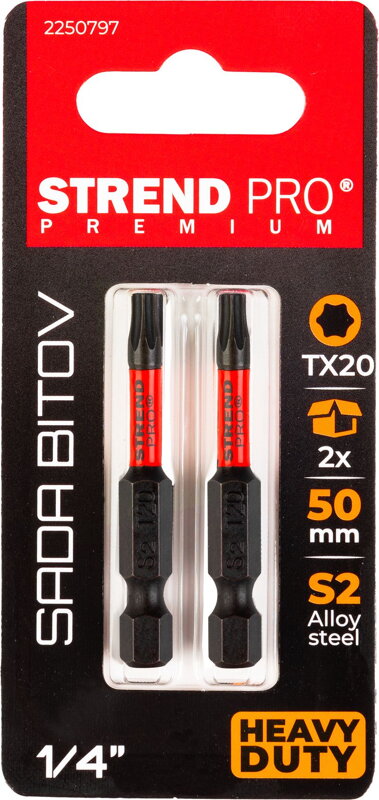 Bit Strend Pro Premium Torx, T 20, bal. 2 ks Bit Strend Pro Premium Torx, T 20, bal. 2 ks