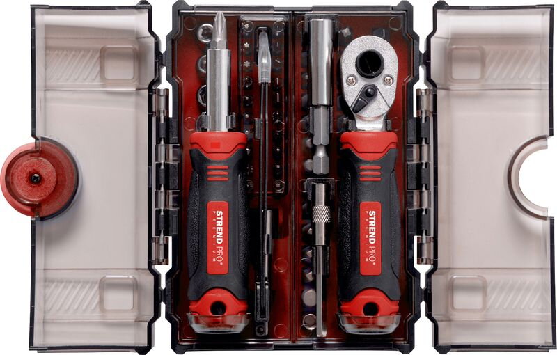 Skrutkovač Strend Pro, 1-račňový, 78-dielna súprava