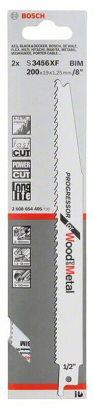 List BOSCH 2.608.654.405, Metal S 3456 XF, bal. 2 ks