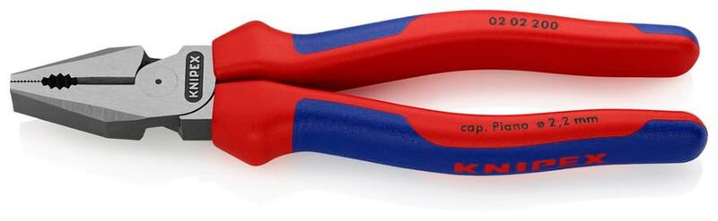 Kliešte KNIPEX 02 02 200 – 200 mm, silové, kombinované, DIN 5746