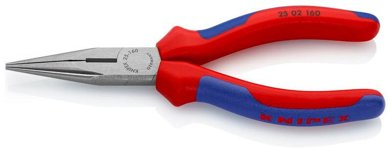 Kliešte KNIPEX 25 02 160 – 160 mm, polgulaté, rovné, pre radiotechniku