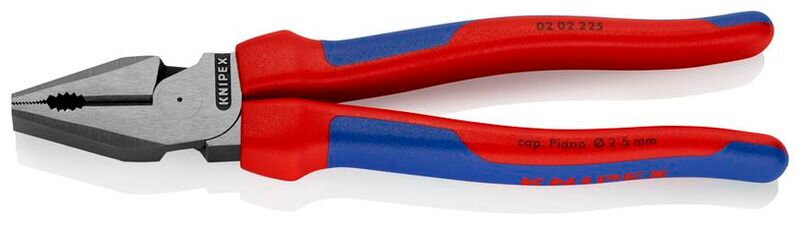 Klieste KNIPEX 02 02 225, 225 mm, silove, kombinované, DIN5746