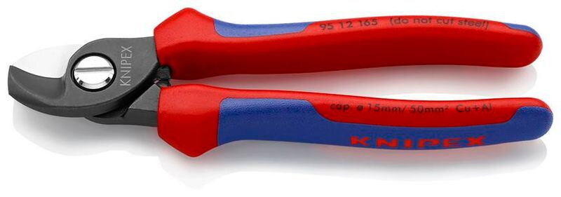 Nožnice KNIPEX 95 12 165 – 165 mm, káblové, do 15 mm/50 mm²