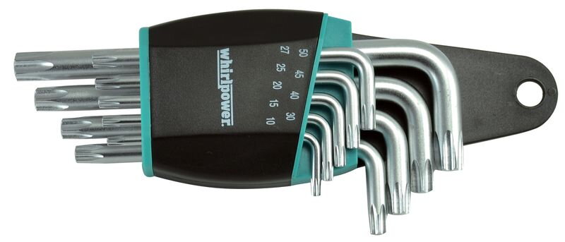 Sada kľúčov WHIRLPOWER 158-1109, 9-dielna, Torx, krátke Sada kľúčov WHIRLPOWER 158-1109, 9-dielna, Torx, krátke