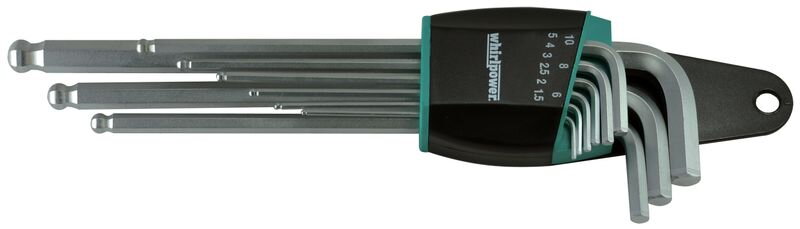 Sada kľúčov whirlpower 158-0109, 9 dielna, Hex, Ballpoint Sada kľúčov whirlpower 158-0109, 9 dielna, Hex, Ballpoint