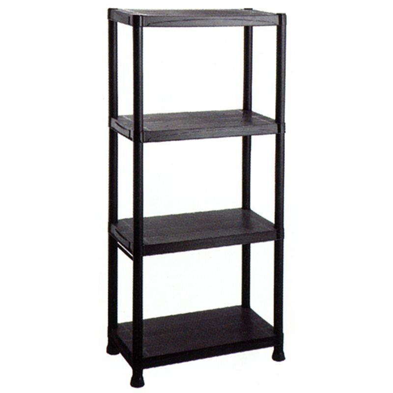 Regál Racks RA3071 – plastový, 4 police, 60x30x135 cm, 20 kg/polica