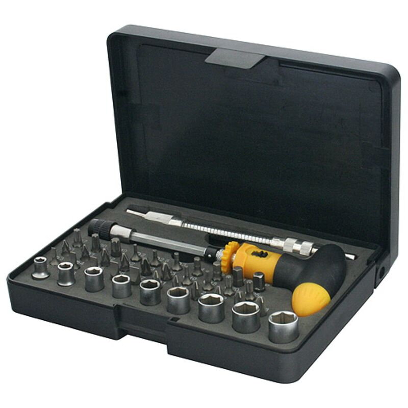 Sada bitov a hlavíc YF40085, 42 dielna, CrV, T-skrutkovač