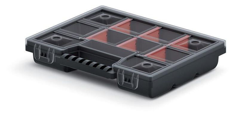 Kufríkový organizér NOR08, nastaviteľné priehradky, 3,5×15,5×19,5 cm