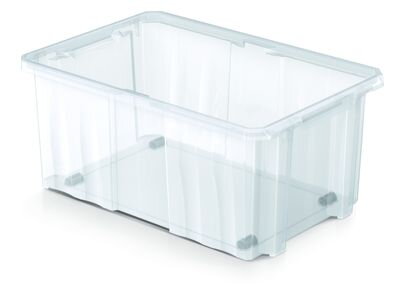 Plastový box úložný NCC24 transparentný  s kolieskami 600x400x265