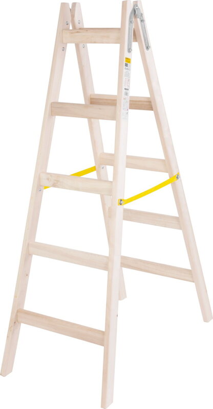 Drevený rebrík Strend Pro, 2x5 priečky, 1,60 m, 150 kg Drevený rebrík Strend Pro, 2x5 priečky, 1,60 m, 150 kg