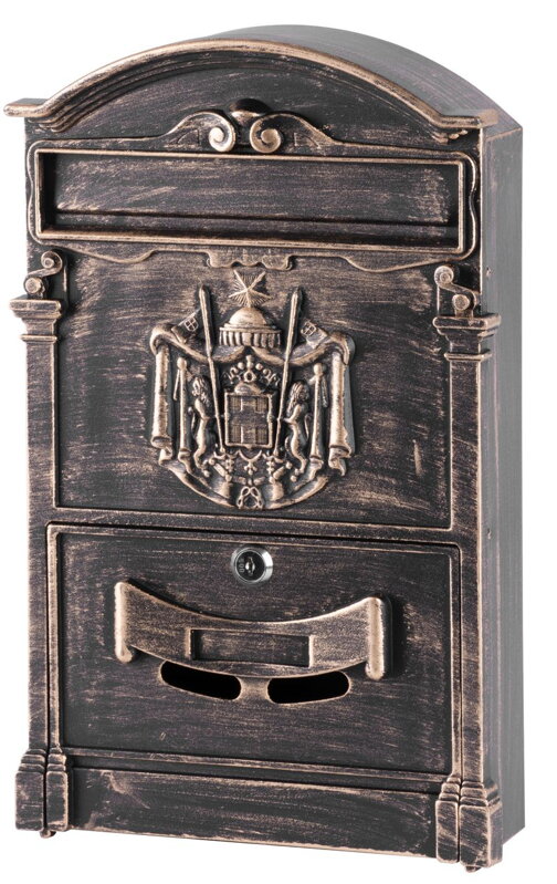 Poštová schránka ALU, hliníková, antique bronze, 410x255x090 mm Poštová schránka ALU, hliníková, antique bronze, 410x255x090 mm