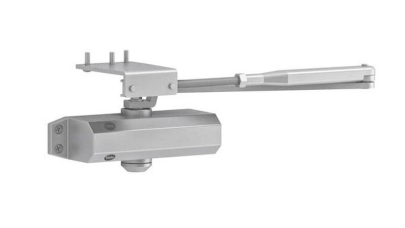 Zatvárač dverí Yale DC3500 EN 2/3/4 – s ramienkom, strieborný